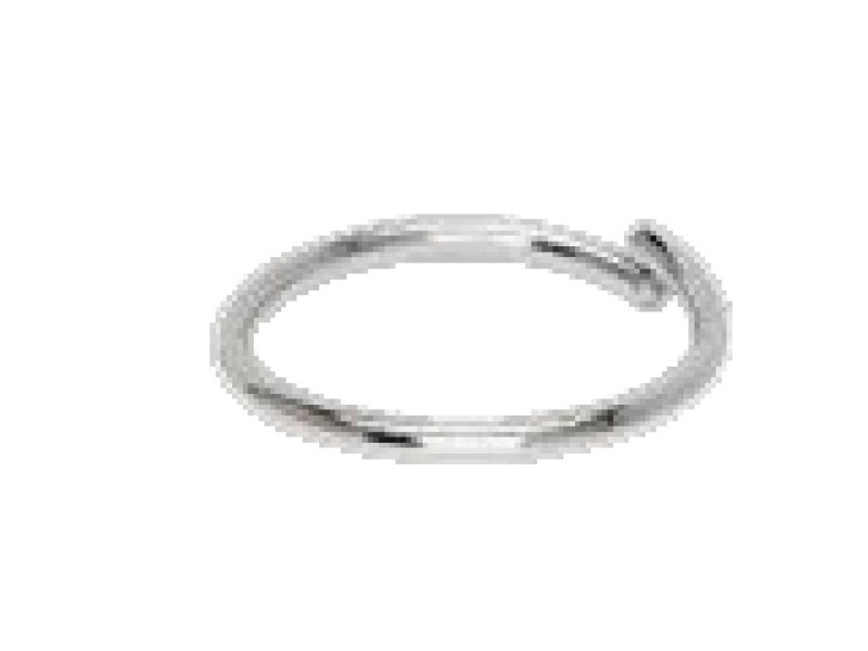 BIOJOUX BJT903 Κόσμημα για τρύπημα μύτης Ring 8mm-0,8mm Χειρουργικό Ατσάλι 0035494