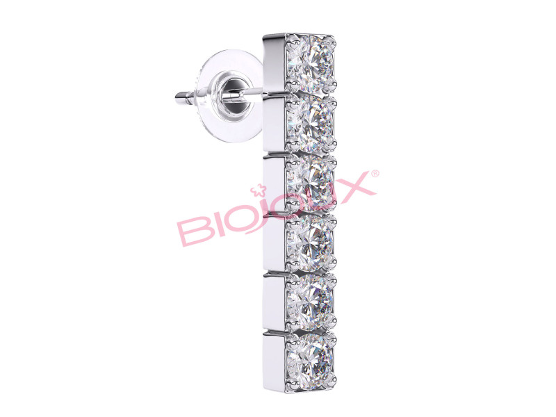 BIOJOUX BJT221 In Line Zircons 18mm 0034444