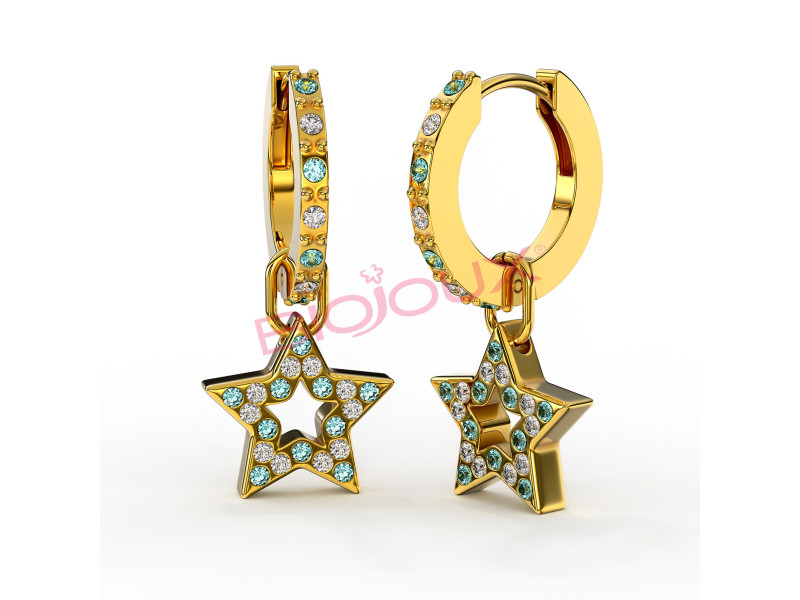 BIOJOUX BJT282 Ginevra Golden 12mm Star 10mm (Ιατρικό Ατσάλι) 0034166