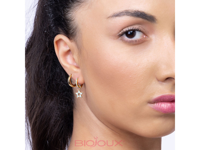 BIOJOUX BJT282 Ginevra Golden 12mm Star 10mm (Ιατρικό Ατσάλι) 0034166