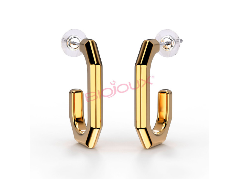 BIOJOUX BJT286 Lidia Golden 12x20mm (Ιατρικό Ατσάλι) 0034170