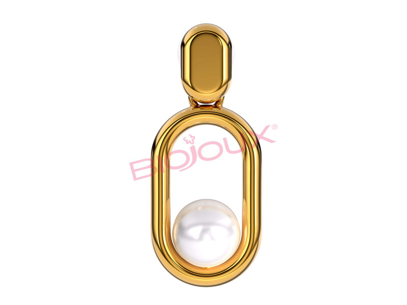 BIOJOUX BJT302 Agnes Golden Pearl 24mm Medical steel 316L GP 0035847