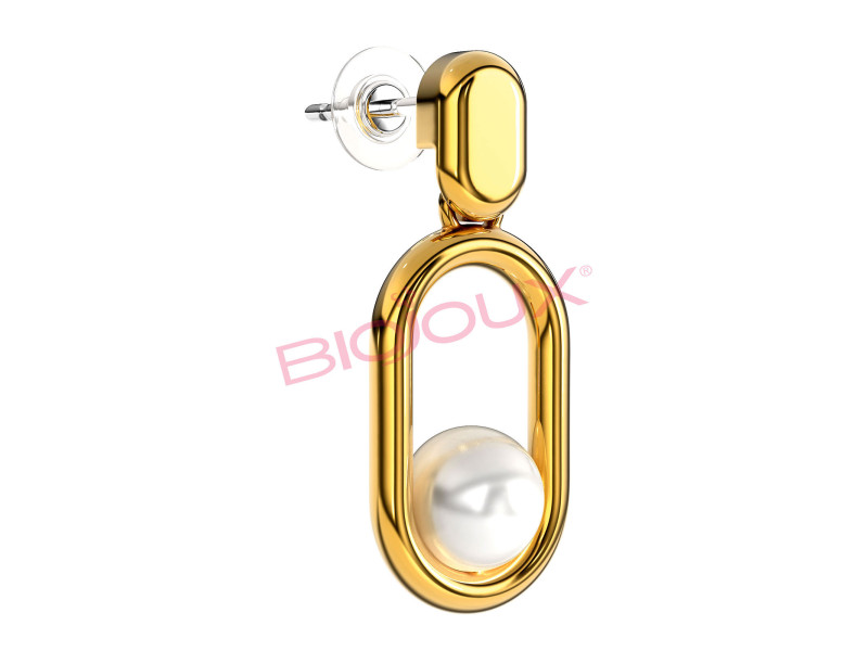 BIOJOUX BJT302 Agnes Golden Pearl 24mm Medical steel 316L GP 0035847