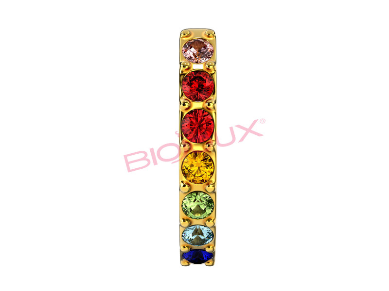 BIOJOUX BJT726 BJ-Kids Crystal Hoop Multicolor 10mm 0035877