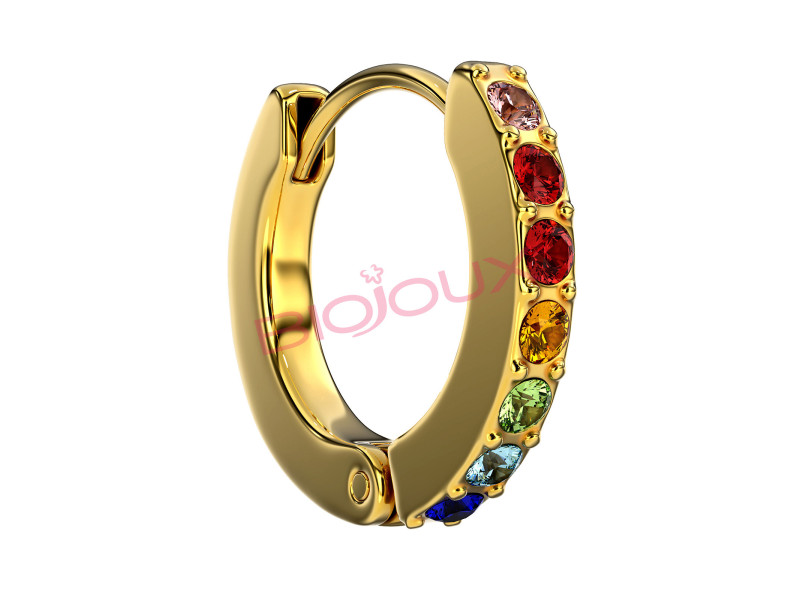 BIOJOUX BJT726 BJ-Kids Crystal Hoop Multicolor 10mm 0035877