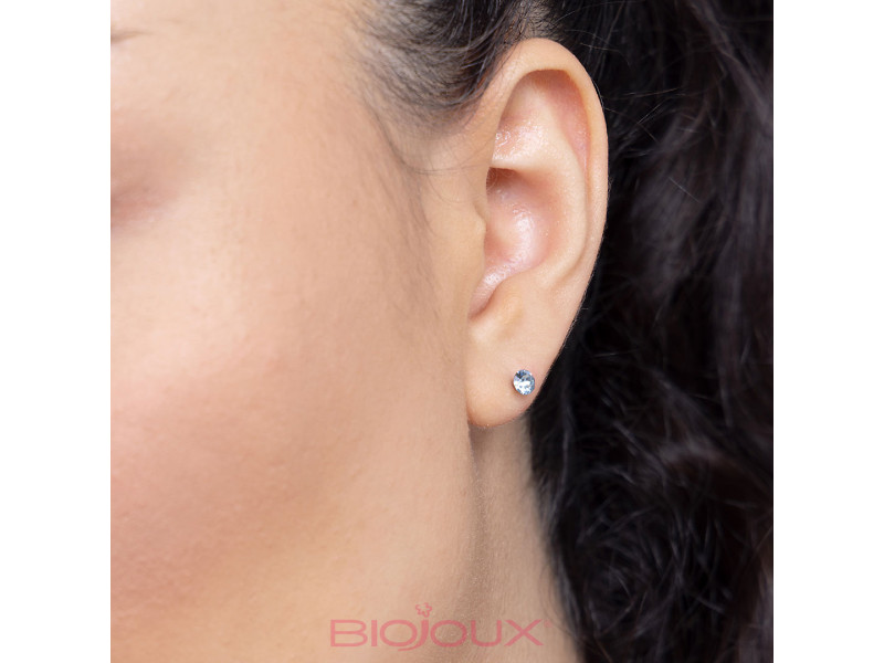 BIOJOUX BJT945 - Trendy Crystal Swarovski Aquamarine 4mm 0011941