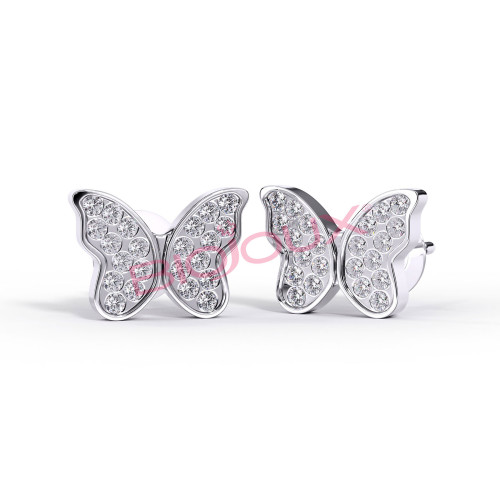 BIOJOUX BJT979 -Butterfly Crystals 10MM 316 SS 0028512