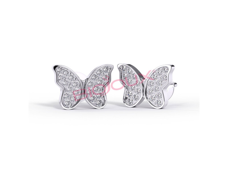 BIOJOUX BJT979 -Butterfly Crystals 10MM 316 SS 0028512